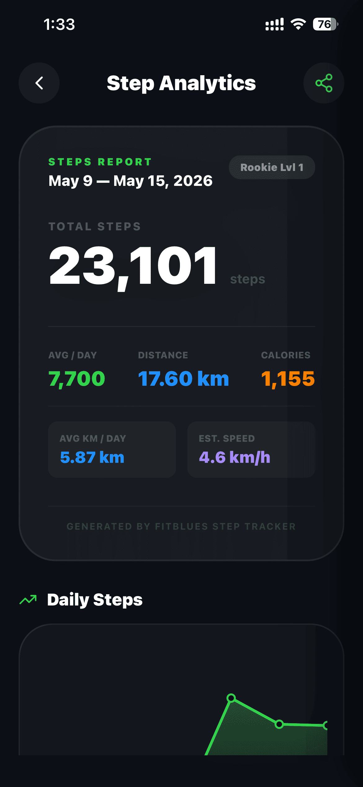 Daily Activity Stats